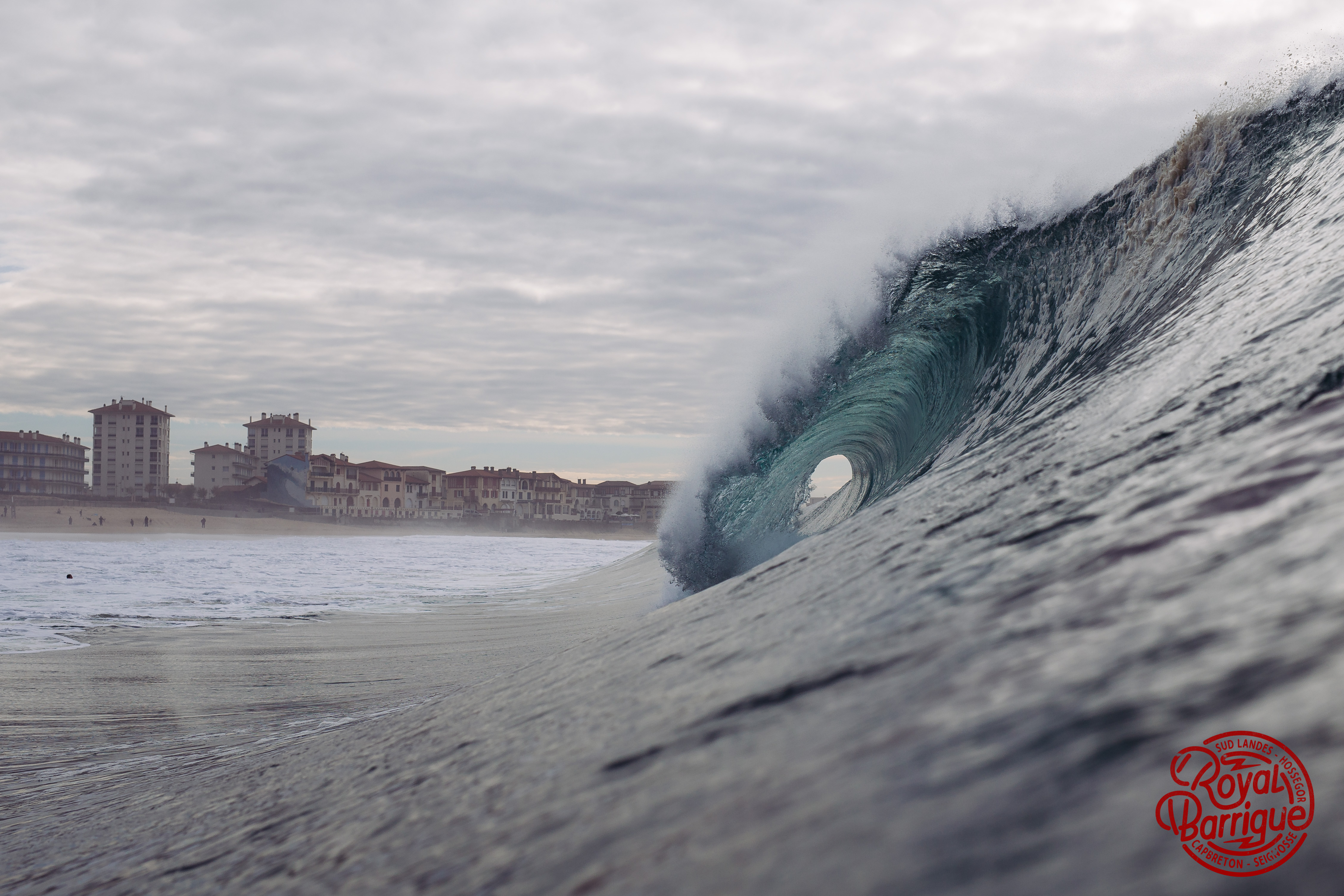 photo aquatique - vague de la gravière hossegor