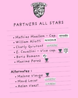 l'équipe des Partners All Stars