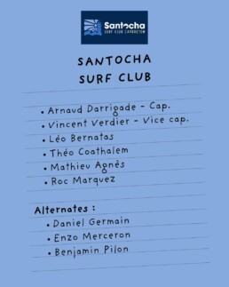 l'équipe du Santocha Surf Club