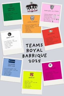 les équipes du Royal Barrique 2025