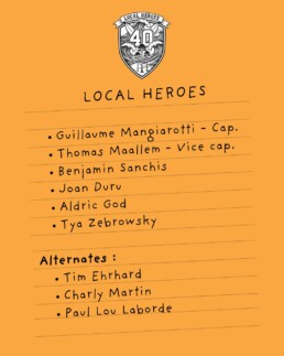 l'équipe des local heroes